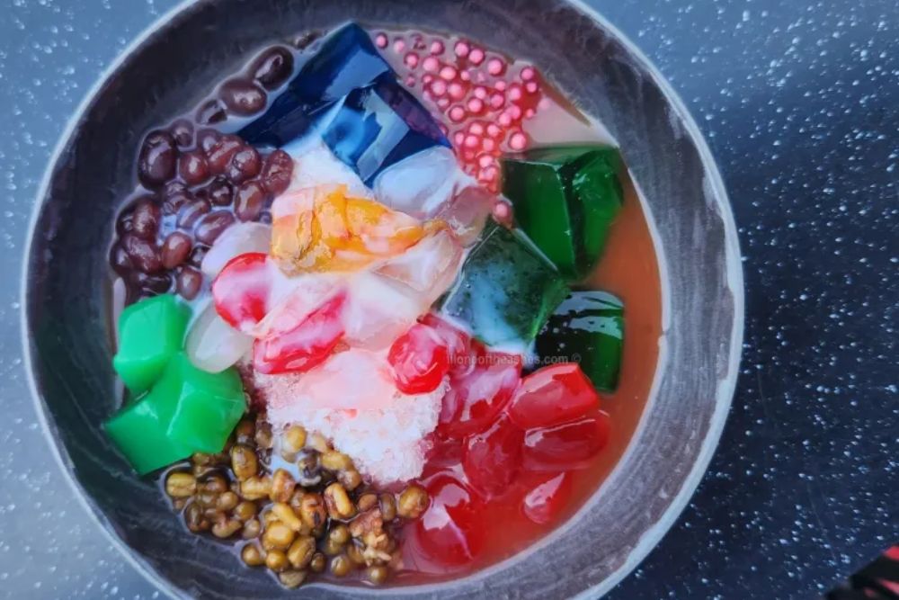 Le Cha Houy Teuk est un dessert traditionnel cambodgien
